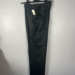 NWT Talbots Black Dress Pants Straight-Leg Flat Front 16